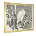 thumbnail image 2 of Designart 'Little Egret Bird in Monochrome' Farmhouse Framed Art Print, 2 of 4