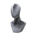 thumbnail image 3 of Xuanheng Mannequin Head Model Hat Rack Display Head for Headdress Headset Scarves Grey, 3 of 8