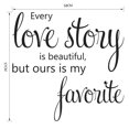 thumbnail image 4 of Uxcell Home Love Story Pattern Removable DIY Wall Decoration Art Sticker Decal 22.8" x 22.4", 4 of 6