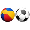 thumbnail image 3 of Pelota de playa gigante, pelota de playa grande, enorme pelota de colores arcoíris, pelota de fútbol para niños, pelotas inflables de plástico extragrandes para piscina, gran fiesta de verano., 3 of 5