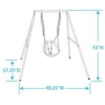 thumbnail image 4 of XDP Recreation Sweeng Child Swing with Frame, Portable Backyard Play Set, Aqua, 4 of 11