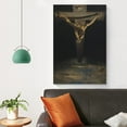 thumbnail image 4 of Salvador Dali Wall Art Prints 《Christ of Saint John of The Cross》 Poster Wall Art Poster Scroll Canvas Painting Picture Living Room Decor Home 20x30inch(50x75cm), 4 of 6