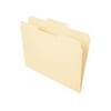 Pendaflex Essentials 752-1/3-2 File Folders, 1/3 Cut, Second Position, Top Tab, Letter, Manila, 100/Box