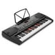 thumbnail image 3 of Hamzer Piano con teclado de 61 teclas con teclas iluminadas, parlantes incorporados, soporte, banco y etiquetas para teclas - Juego de teclado musical electrónico portátil para principiantes, 3 of 5