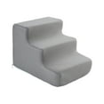 thumbnail image 2 of Dog Stairs Pet Steps Ramp Sturdy Machine Washable Cover for Older Dogs, 3 Step Grey, 2 of 8
