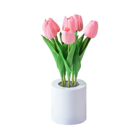 

Clearance! Iheaun Flower Table Lamp Desk Led Night Light for Home Living Room Decor Artificial Flower with Vase Table Centerpieces for Birthday Holiday Party Wedding Room Decoration