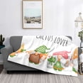thumbnail image 2 of Naloa Cactus Gnome Flannel Blankets - Thick and Warm Blanket for Winter, Soft Fuzzy Plush King Blanket for All Seasons60"x50", 2 of 6