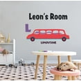 thumbnail image 1 of ALPHABET - Adhesive Kids Nursery Bedroom Limousine Limo Vehicle Snake Vinyl Décor Letter L Alphabet Art Design Removable Wall Decal - Multicolored Personalized Name Home Wall Art Sticker 40" x 28", 1 of 3