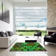 thumbnail image 7 of Ahgly Company Machine Washable Indoor Rectangle Transitional Dark Forest Green Area Rugs, 4' x 6', 7 of 7