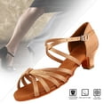 thumbnail image 4 of Zapatos Latinos Suaves Y Cómodos Zapatos De Baile De Moda para Niñas Marrón Claro 36 YUNYI BRAND  Deportes, 4 of 8