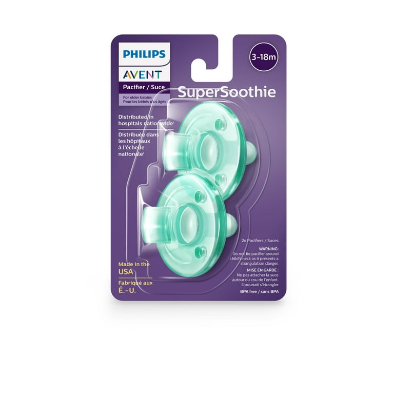 Philips Avent Soothie Pacifier for 3-18 Months, BPA-Free, Green,