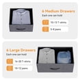 thumbnail image 5 of Drawer Wood Dresser with 12 Drawers, Sturdy Steel Frame, Storage Dresser for Bedroom, Charcoal Black, 5 of 7