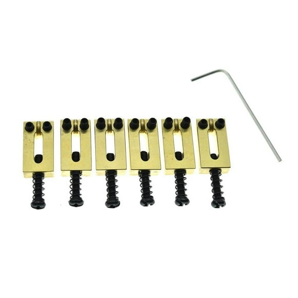 KAISH - Sillín de latón macizo para guitarra Stratocaster o Telecaster (10,5 mm)