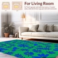thumbnail image 2 of ODIKA 8'x10' Machine Washable Non-Slip Area Rug, Exotic Canopy Print High Traffic Rug, Green, 295243, 2 of 7
