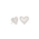 thumbnail image 1 of Aretes Kendra Scott Ari Corazón en Plata Rodinada con Nácar Marfil, 1 of 4