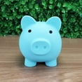 thumbnail image 2 of Cute Blue Piggy Bank for Kids & Adults – Fun Plastic Money Box Decorative Savings Jar, Ideal Gift for Boys and Girls, 2 of 3