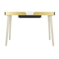 thumbnail image 6 of SAFAVIEH Parker Retro-Chic Desk with 1 Pull-Out Drawer, White Wash/Gold, 6 of 13