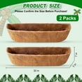 thumbnail image 2 of Remiawy Coco Liners for Planters 30 Inch, 2 Packs Natural Coconut Fiber Coir Flower Basket Window Box Liners, Trough Planter Inser, 2 of 6