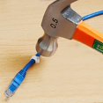 thumbnail image 4 of LinenLoon 200 Pack Nail in Cable Clips Ethernet Cable Nails Tacks Clips 7mm for Cat6 Cable - White, 4 of 5