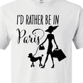 thumbnail image 4 of Inktastic I'd Rather Be in Paris- Shopping and Travel T-Shirt, 4 of 5