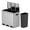 60L 20*3 37.60*63.00*58.90CM, variant on 40 L Stainless Steel Dual Compartment Step Kitchen Trash Can with Lids for Indoor(Silver)
