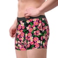 thumbnail image 2 of Yiaed Trendy Floral Print Men's Soft Cotton Boxer Shorts Breathable Boxers Underwear Moisture-Wicking Underwear Stretch Boxer Briefs for Man-Small, 2 of 5