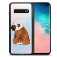 thumbnail image 2 of FINCIBO Slim TPU Bumper + Clear Hard Back Cover for Samsung Galaxy S10 G973, English Bulldog Look Back, 2 of 7