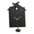 thumbnail image 2 of Milaget Natural Wall Clock Wooden Bird Cuckoo House Walls Watch Decoration Decors Model Model 1, 2 of 8
