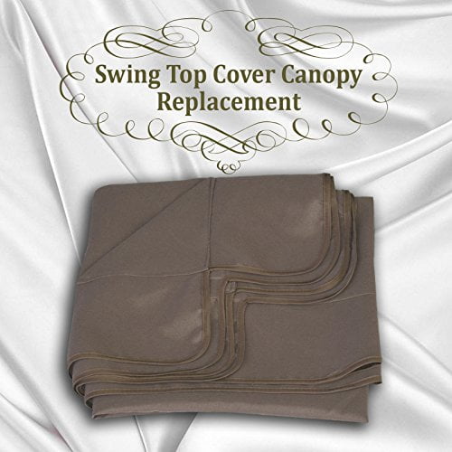 Sunrise Umbrella 73" x 52" Gray Patio Swing Cover, UV Resistant