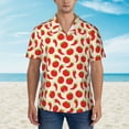 thumbnail image 4 of Haiem Tomatoes And Chili Printed Hawaiian Shirt for Men - Men’s Casual Beach Summer Shirts - Stretch Fabric with Modern Fit-XX-Large, 4 of 9