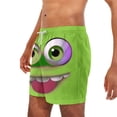 thumbnail image 6 of Axiiglly Mens Shorts Casual Funny Expression Print Drawstring Elasic Waist Swim Trunks Hawaiian Summer Beach Workout Shorts with Pockets S-5XL, 6 of 6