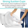 thumbnail image 3 of Cojín para asiento de inodoro (acolchado de espuma): accesorios de baño acolchados fáciles de limpiar, 3 of 5