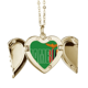 thumbnail image 1 of Zambia Country Flag nombre Collar colgante en forma de melocotón con alas Unbranded M, 1 of 3