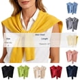 thumbnail image 2 of Women's Fashion Knitted Shawl Sweater Wraps for Women Travel Casual Scarf Cape Shoulder Tops Beige Free Size, 2 of 4