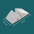 thumbnail image 2 of 6 Pcs Support Feet for Pet Gate Isolation Fence Gate, Plastic Triangle Reinforcement Fitting Free Standing Dog Gate Fence Panel (White)12*6.5cm, 2 of 5