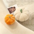 thumbnail image 4 of Miangastore Coussin en Forme de Citrouille Blanc Coton PP Lot de 1 7.1x7.1x3.9po, 4 of 9
