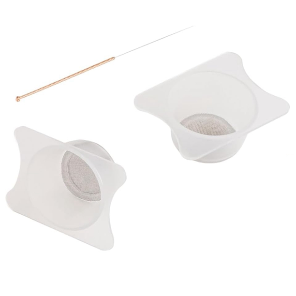 Copa de Filtro para Aerógrafo, 2 Piezas de Copa de Filtro de Pintura Especial para Aerógrafo con Aguja de Pistola Pulverizadora de Aerógrafo de 0,3 mm para Aerógrafo de Pintura