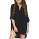 thumbnail image 4 of Gibobby Traje de baño para niña pequeña, cubierta de playa para niña, camisa de gasa, Bikini, ropa de playa, traje de baño, vestido de playa, cubierta de natación（Negro， 12-13 Años), 4 of 5