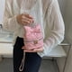 thumbnail image 4 of Moda Satchel Girl Mini Box Bolsos Lindo Arco Crossbody Rombo Bolso De Hombro, 4 of 9