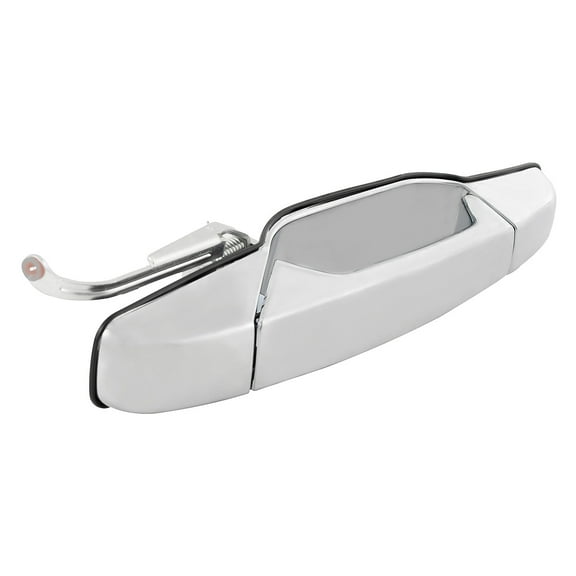 1pc Rear Passenger Right Side Chrome Exterior Door Handle Compatible With Chevy/GMC/Cadillac 07-13 Avalanche/Silverado/Sierra New Body Crew Cab 07-14 Suburban/Tahoe/Yukon/XL/Escalade/ESV/EXT