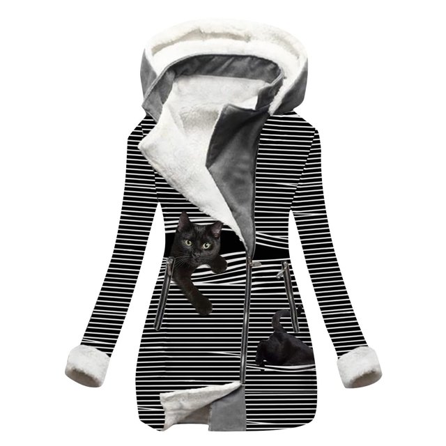 Sudadera informal de manga larga suelta con capucha estampada a la moda para mujer Pompotops gfhjh23426
