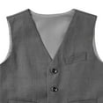 thumbnail image 7 of LYHaoo Boys Formal Vest For Wedding Pageant And Performance Elegant Breasted Sleeveless With Adjustable Back School Uniform,Sizes 8-9 Years, 7 of 7