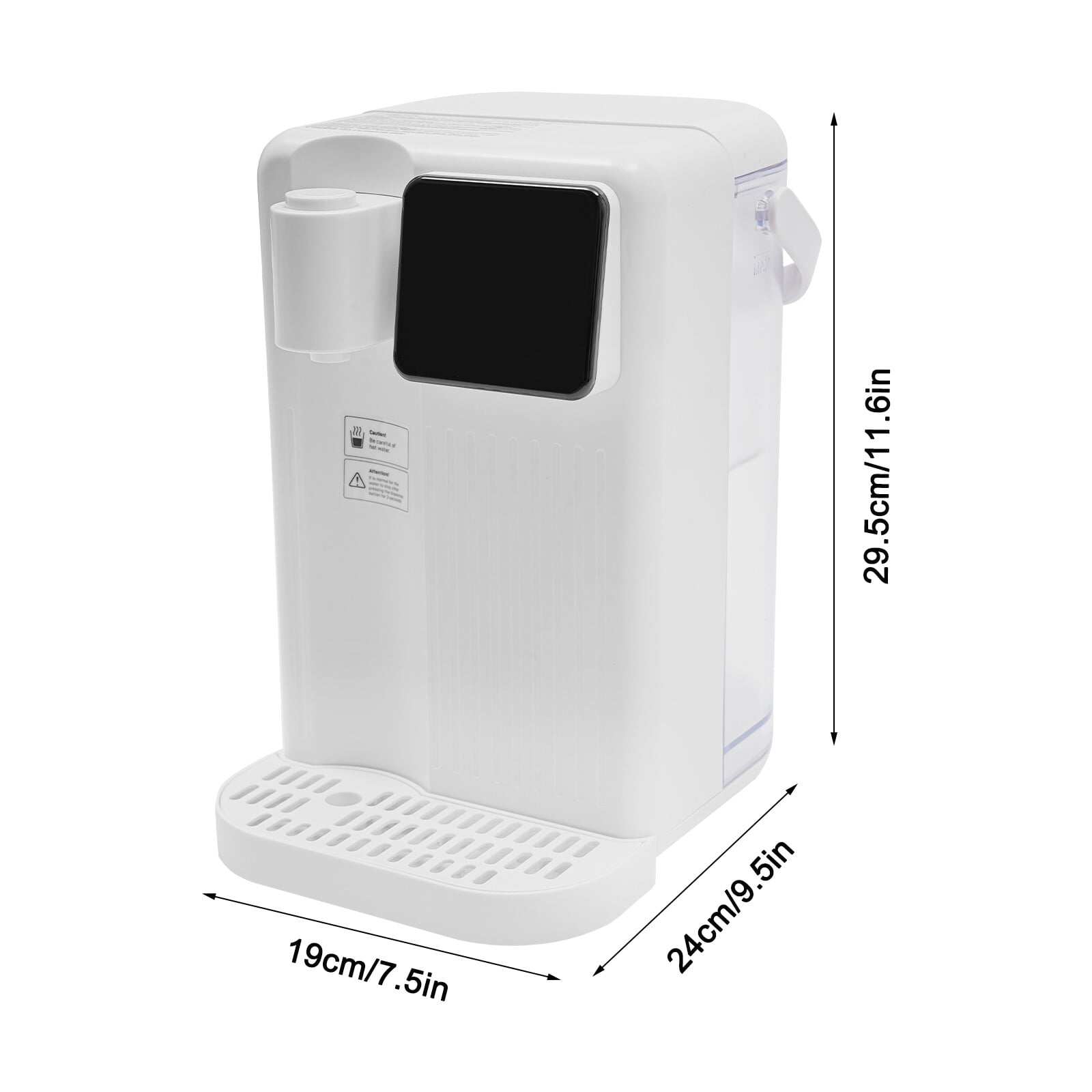 3L Desktop Instant Hot Water Dispenser 110-120V 1700W 7.5*9.5*11.6in for Office, Bedroom, Living Room