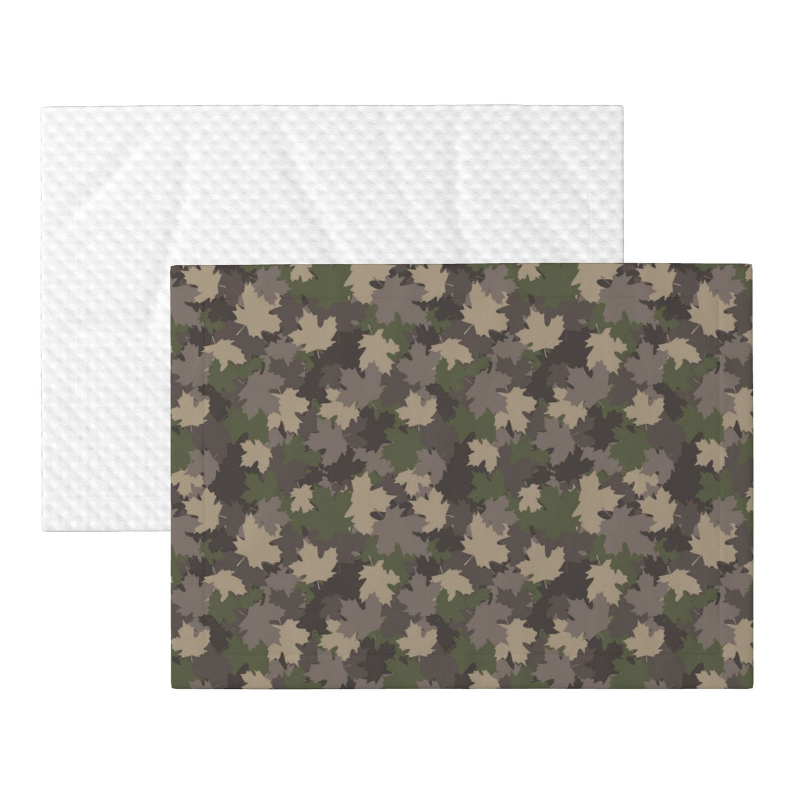 Naloa Camouflage maple Dog Blanket, 3 Sizes Cat Blanket for Indoor Cats Large Medium Small Dog Gifts-Small