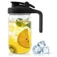 thumbnail image 2 of 3X 32Oz Jar Pour Spout Lid -Glass Pitcher with Lid ,Breast Milk Pitcher,Seal for Juice,Milk,Coffee,Tea,Lemonade, 2 of 8