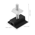 thumbnail image 2 of BESTYASH 4Pcs Black Solar Panel Mounting Clips Aluminum Alloy for Rvs Boats Balcony Roofs, 2 of 7