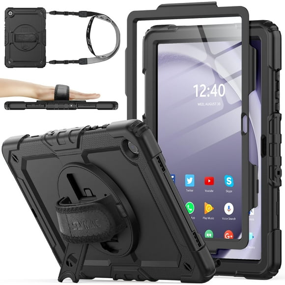 Funda SEYMAC de serie para Samsung Galaxy Tab A9+ Plus 11", color negro