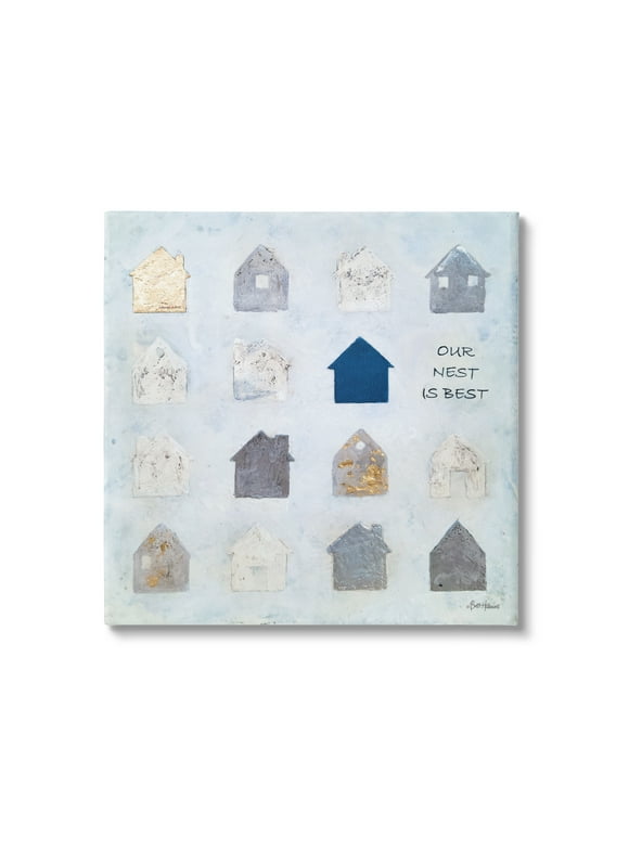 Stupell Industries Our Nest is Best Farm House Icon Chart,17 x 17, Design by Britt Hallowell