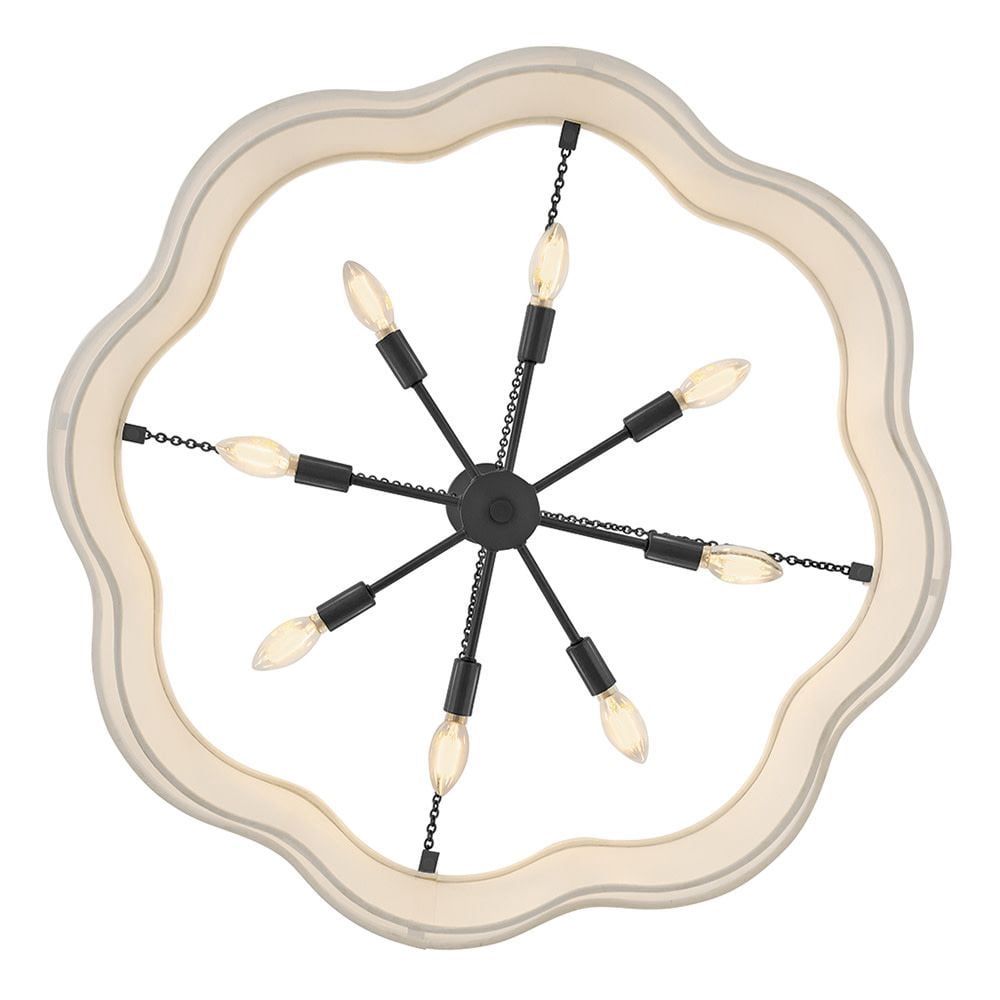 47735BK Hinkley Lighting Gwen - 40W 8 LED Medium Drum Chandelier-27.75 Inch Tall and 32 Inch Wide-Black Finish