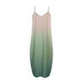 thumbnail image 5 of SMihono Robe Maxi Bohème d'Été pour Femmes Grande Taille Mode pour Femmes à Bretelles Taille Mi-Haute Col en V Sans Manches à Rayures Imprimées Ajustée Robe Longue de Plage Robe Évasée de Plage, 5 of 5